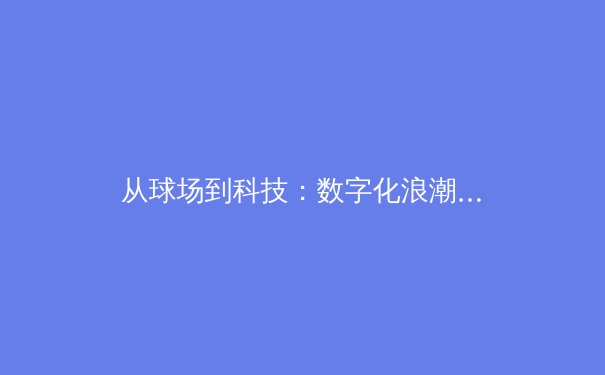 从球场到科技：数字化浪潮如何重塑现代体育产业格局 - 3